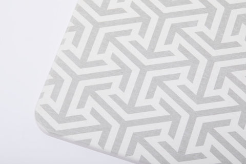 Quick-dry Stone Shower & Bath Mat | White/Light Grey