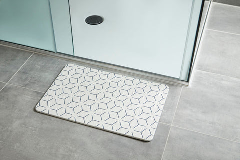 White Star Shower & Bath Mat Quick-dry Stone