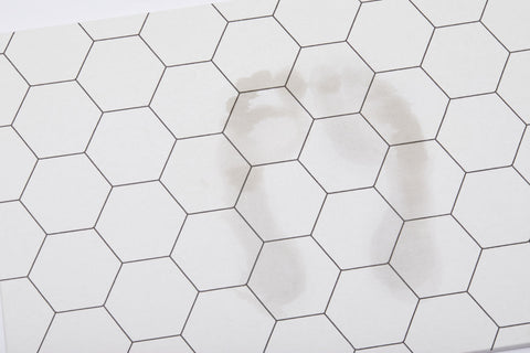 Natural Step | Quick-dry Stone Bath Mat | White Honeycomb Shower Mat