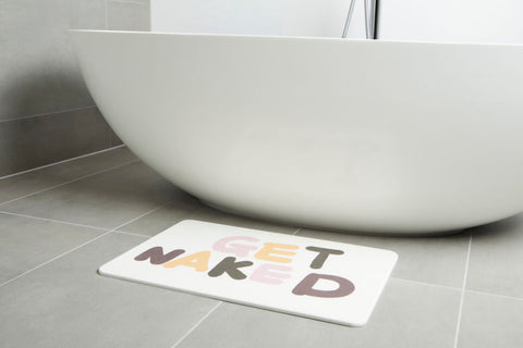 Natural Step | Quick-dry Stone Bath Mat | Get Naked Shower Mat