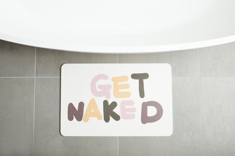 Natural Step | Quick-dry Stone Bath Mat | Get Naked Shower Mat